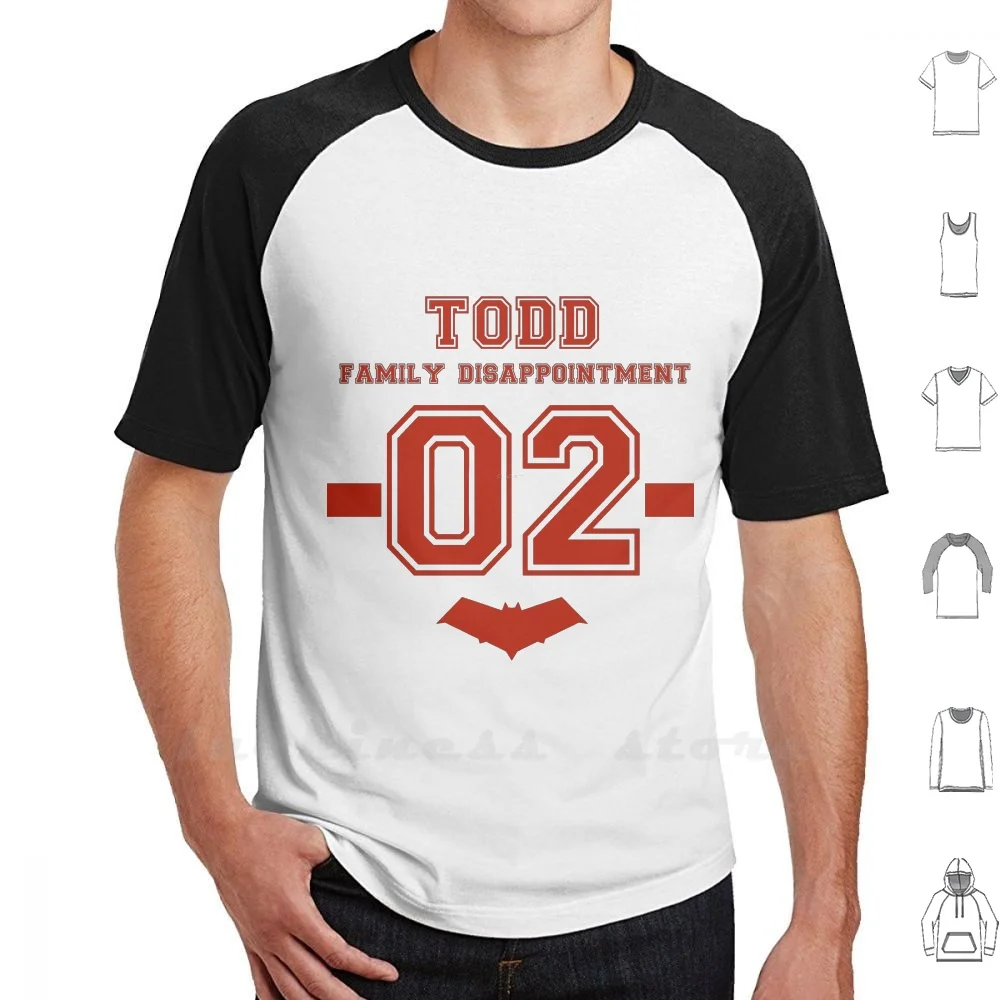 Todd-Family Disappointment T Shirt 6xl Cotton Big Size Jason Todd Red Hood