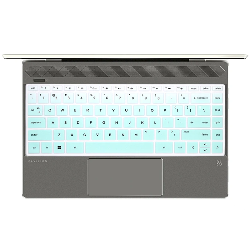 HRH 13.3 inch Notebook Laptop Dustproof Keyboard Cover Protector Skin for HP ENVY 13 X360 13-ag Ultra-thin Super Soft Silicone