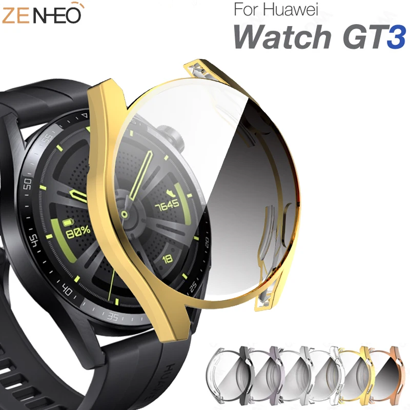 

Screen Protector Cover for Huawei Watch 3 GT3 46mm 42mm 2e Case GT2 GT3 Soft Tpu Scratch-resistant case Shell Lightweight Bumper