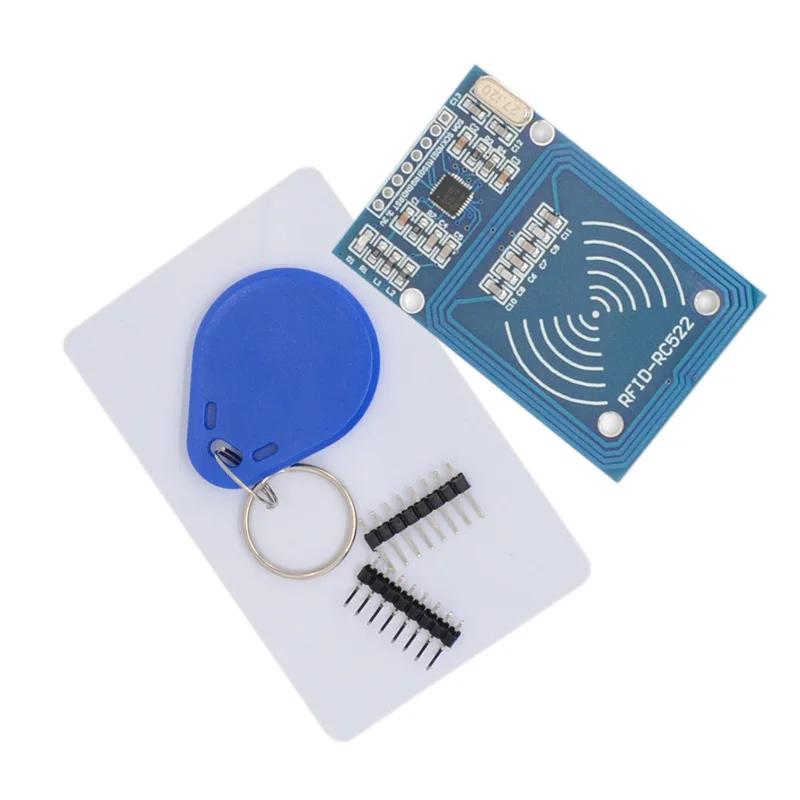 4pcs RFID-RC522 MFRC-522 RC522 mfrc 522 RFID RF IC card inductive module with free S50 Fudan card key chain MFRC522 For Arduino