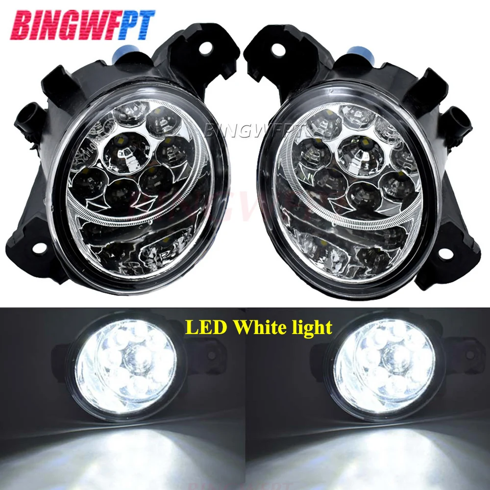 2PCS Foglights Driving Lamp Fog Lights Headlight For Renault Clio 2 3 Symbol Master Laguna Grand 1998-2015 LED Fog Light Halogen