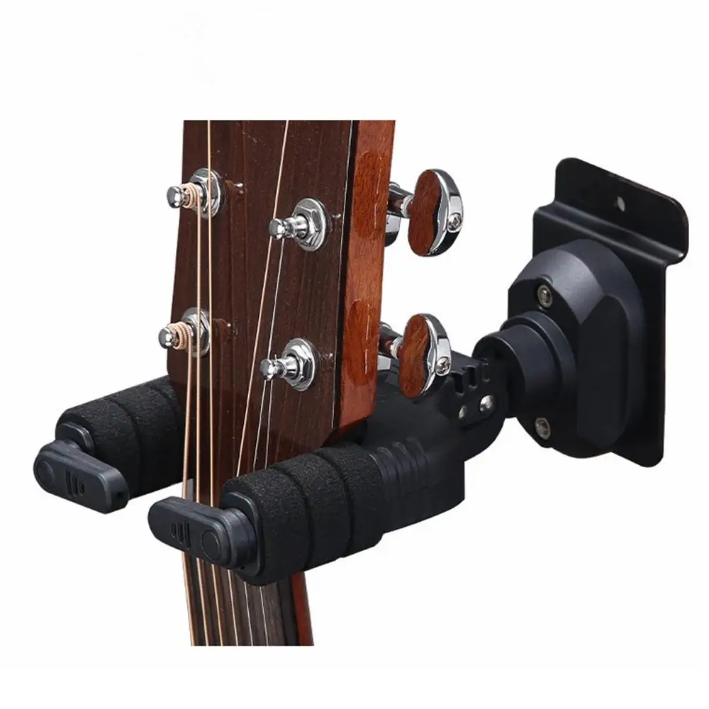 GH-110P/M/W Auto Lock Guitar Hanger Hook Holder Wall Mount for Acoustic Folk Classic Guitar, Electric Guitar Bass Mandolin