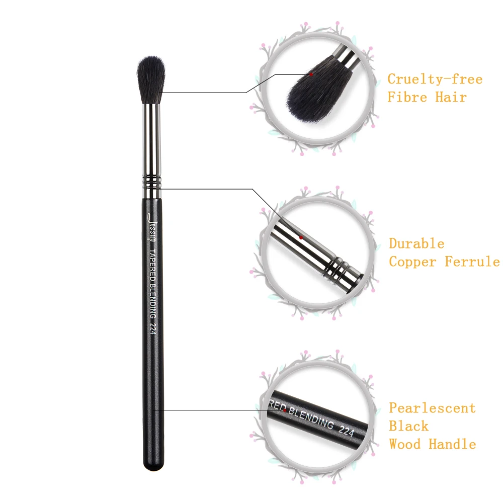 Jessup Small Tapered Blending Eye Single Makeup Brush 1pc Fibre Hair Eye Shadow Contour Professional Beauty Cosmetic Tool 224