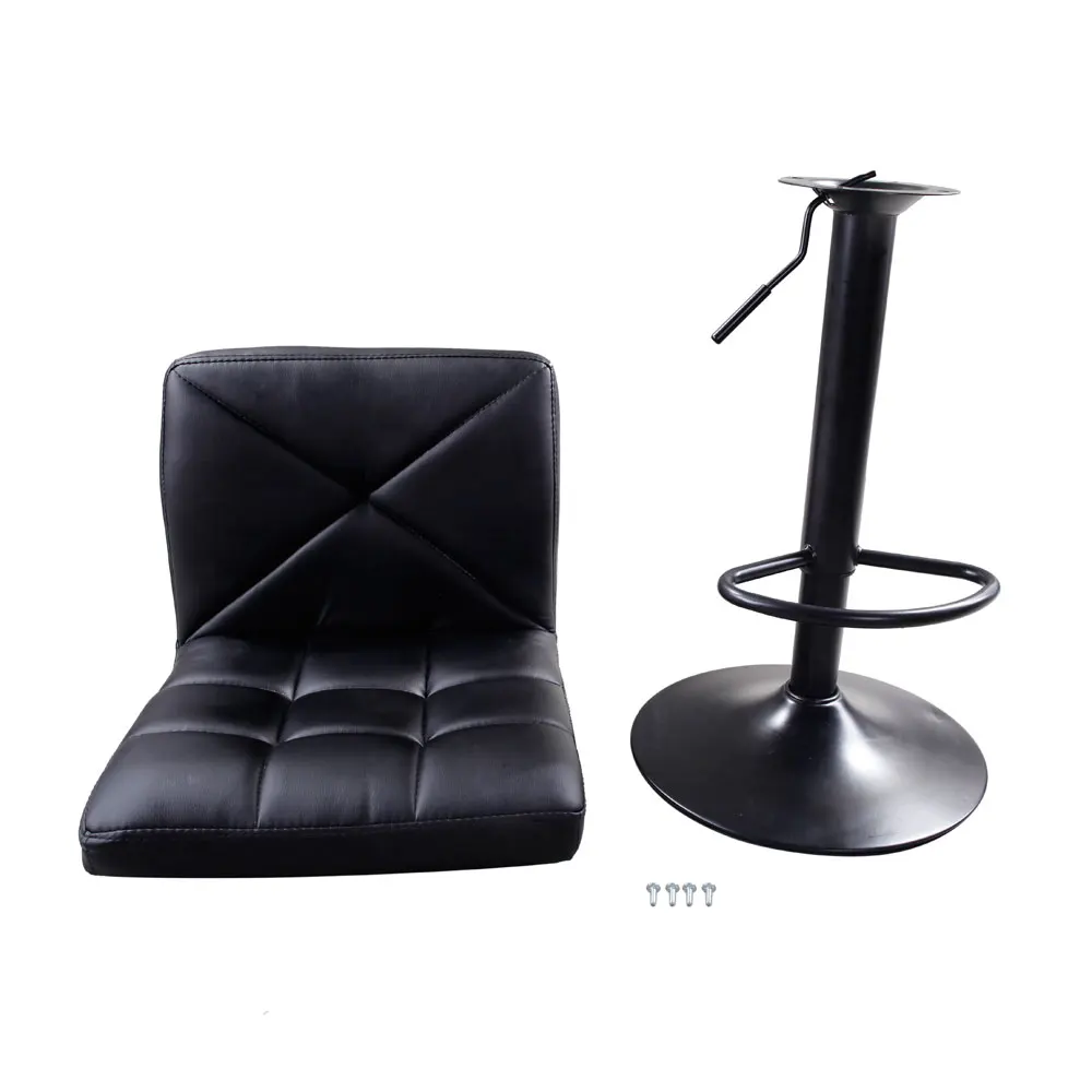 360 Degrees  Adjustable 2pcs Adjustable High Type Disk without Armrest Crossover Design Bar Stools Coffee/Black Bar Stools Chair