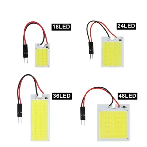 C5W BA9S LED 전구, C10W 페스 툰 31mm 36mm 39mm 42mm T10 W5W 조명 COB 12V 흰색 자동차 인테리어 돔 독서 트렁크 램프