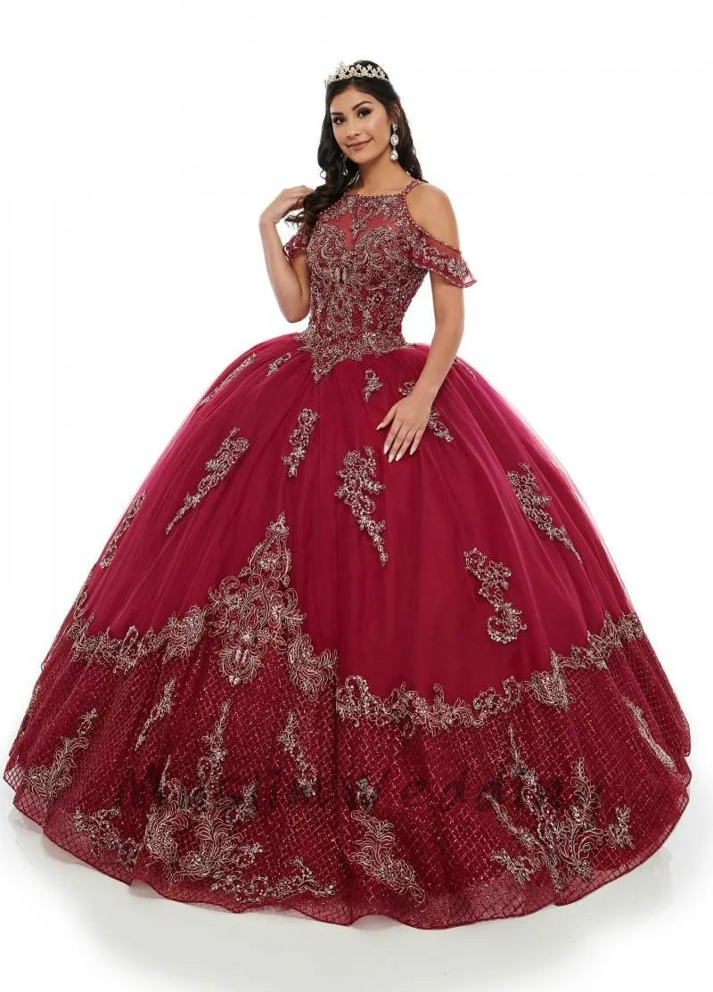 Luxus Schwarz Quinceanera Kleider Ballkleid Gold Spitze Prom Kleid Open Back Korsett Süße 16 Kleid 2020 Neue vestido de 15 anos