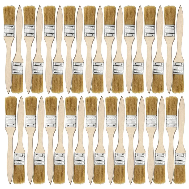 

36 Pack of 1 Inch (24mm) Paint Brushes and Chip Paint Brushes for Paint Stains Varnishes Glues and Gesso