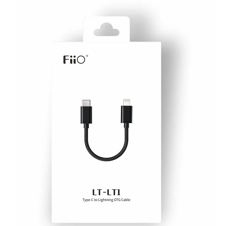 Fiio-cabo de dados lightning para tipo-c otg, decodificador s1, usb, dac, amp btr5, btr3k, q3, q5s, k9, lotoo