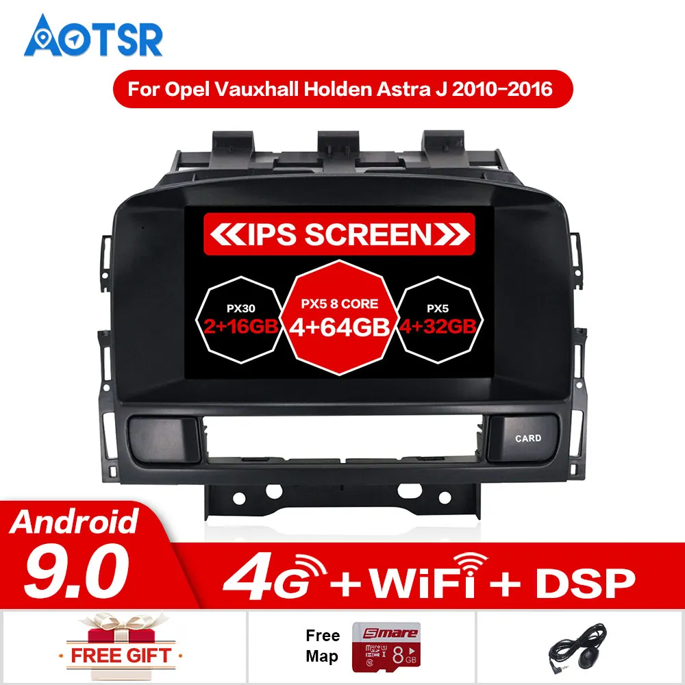 IPS Android 9.0 8 Core 4GB RAM For Buick Excelle GT XT Opel Astra J 2010- 2016 Car DVD Player GPS map RDS Radio wifi video