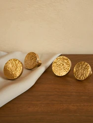 Light Luxury Round Hammer Brass Knobs and Pulls Knurling Furniture Handles Drawer Pulls Dresser Cabinet Door Knobs Hardware