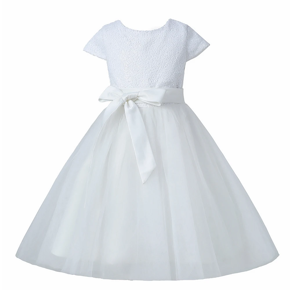 

Children's wedding flower girl dress child long dress bow party girl princess dress children's prom dress vestoidos