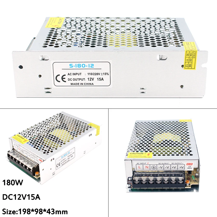 AC 110V 220V To 12V DC Switching Power Supply 12V Switching power supply AC DC 12 V Source 1A 2A 3A 5A 6A 10A 100W 36W 12W Smps