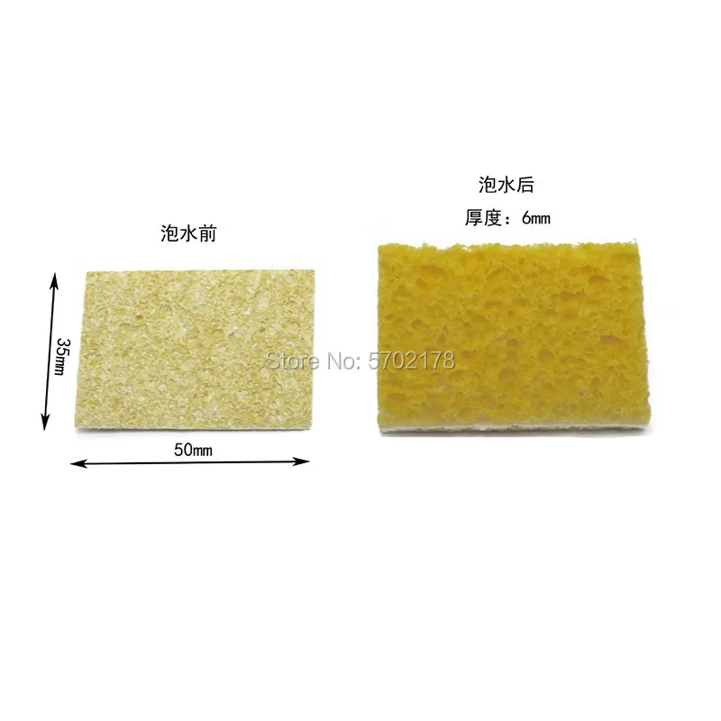 Hot New 10pcs High Temperature Resistant Heatstable Solder Thick Sponge Soldering Welding Accessories Soldering Iron Cleaning