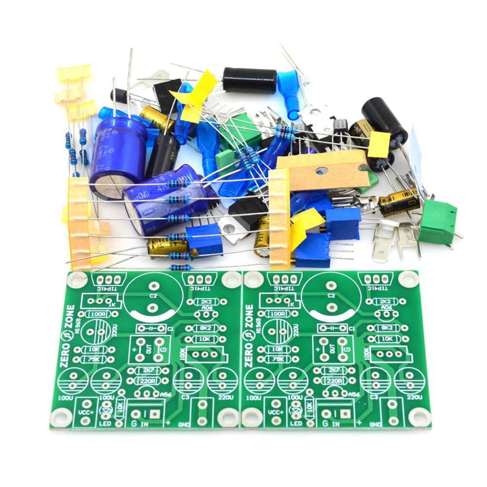 One Pair Classical Version DIY KITS TIP41C JLH1969 12-24VDC Class A Dual Channel Audio Amplifiers Mini AMP Amplifier Board