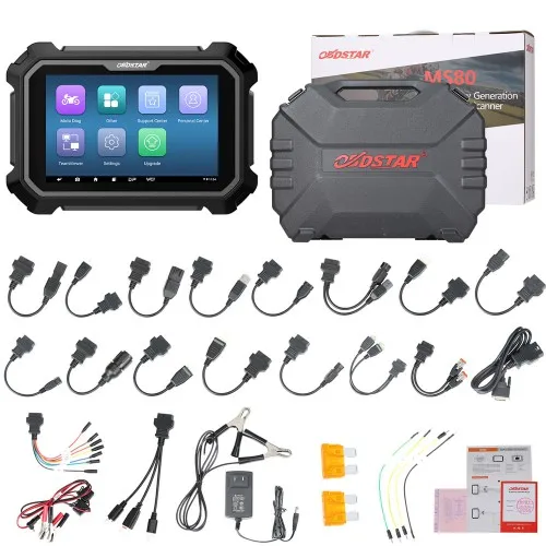 OBDSTAR MS80 with free GS 911 8 Inch New Generation of Intelligent Motorcycle Diagnostic Tool with IMMO Function