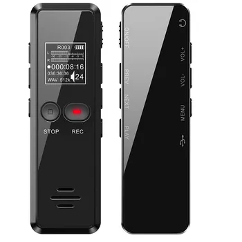 Digital voice recorder 1536kbps high quality recording noise reduction one touch recording voice recognition dictaphone MP3 V90