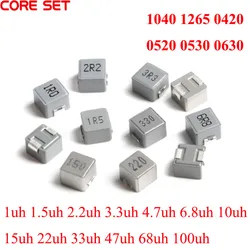 Inductances de puissance de moulage SMD, 1040, 1265, 0420, 0520, 0530, 0630, 0650, 1UH, 6.8UH, 10UH, 15UH, 22UH, 33UH, 100uH, 150uH, 220uH, InEventing, 10 pièces