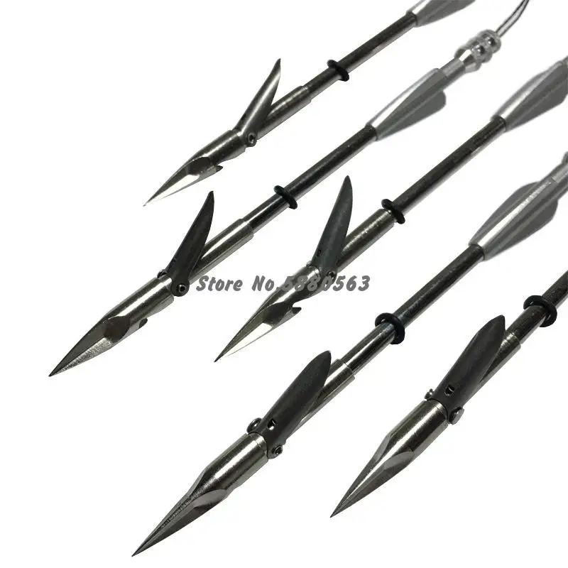 10pcs Slingshot Dart Arrows Slingshots Accessories Fish Hunting Slingshots Bullet Head Triangular Darts