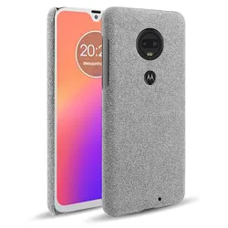 Cloth Cases For Motorola Moto G7 Case G7 Plus Slim Retro Cloth Hard Phone Cover For Motorola Moto G7 Plus G 7 MotoG7 G7+ Coque