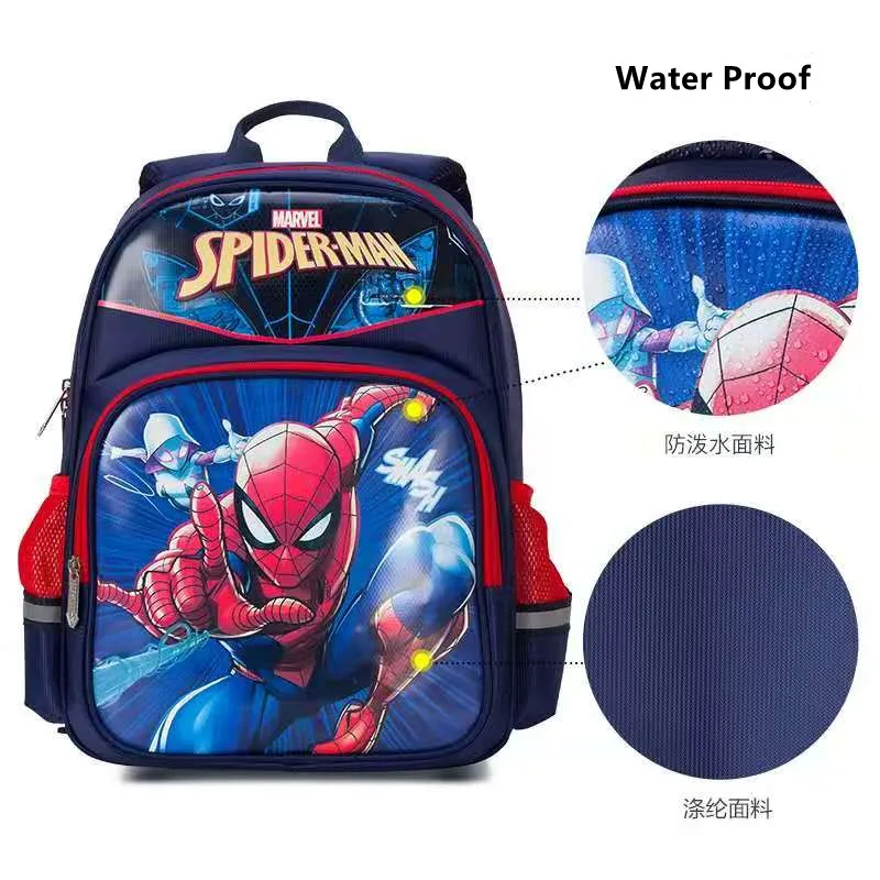 Disney New School Bags for Boys Primary School Studennt Backpack Spider Man Capatin America Shoulder Bags Kids Gift Mochilas