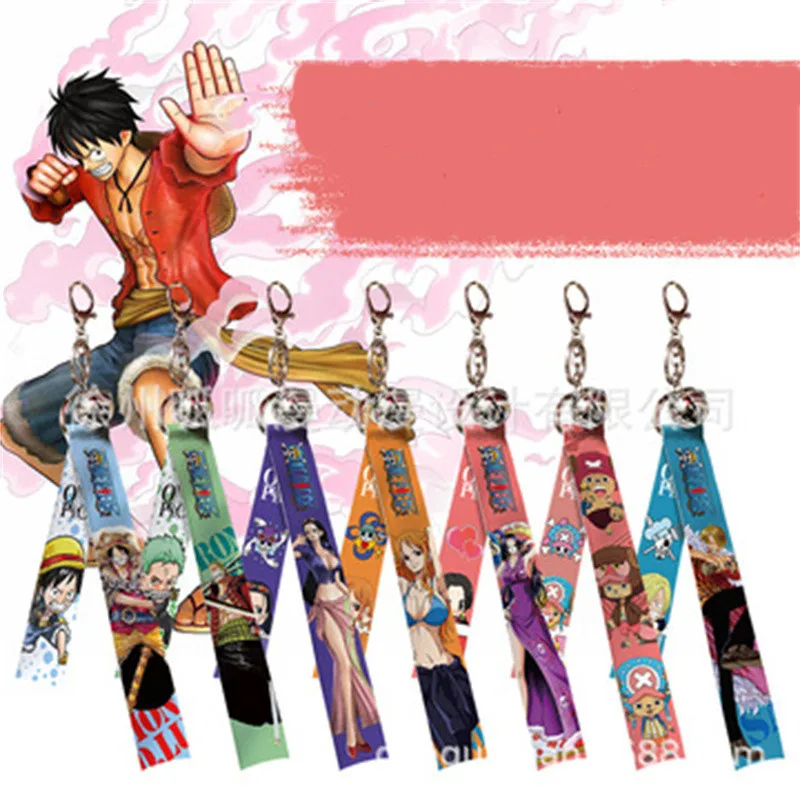 Anime Cosplay Streamer Keychain  Roronoa Zoro Nami Sanji Tony Tony Chopper Backpack Pendant Amulet Wind Chime Jewelry Gift