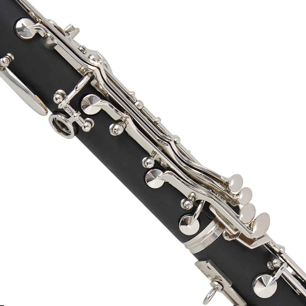 Professional Bb Clarinet 17 Key Bakelite Klarnet With Case Woodwind Instrument High Quality Black Clarinet For Musical Lovers