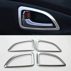 ABS Matt Interior Door Handle bowl cover trim 4pcs For Hyundai ix35 2010 2011 2012 2013 2014 Door Handle Bowl Protecting Cove