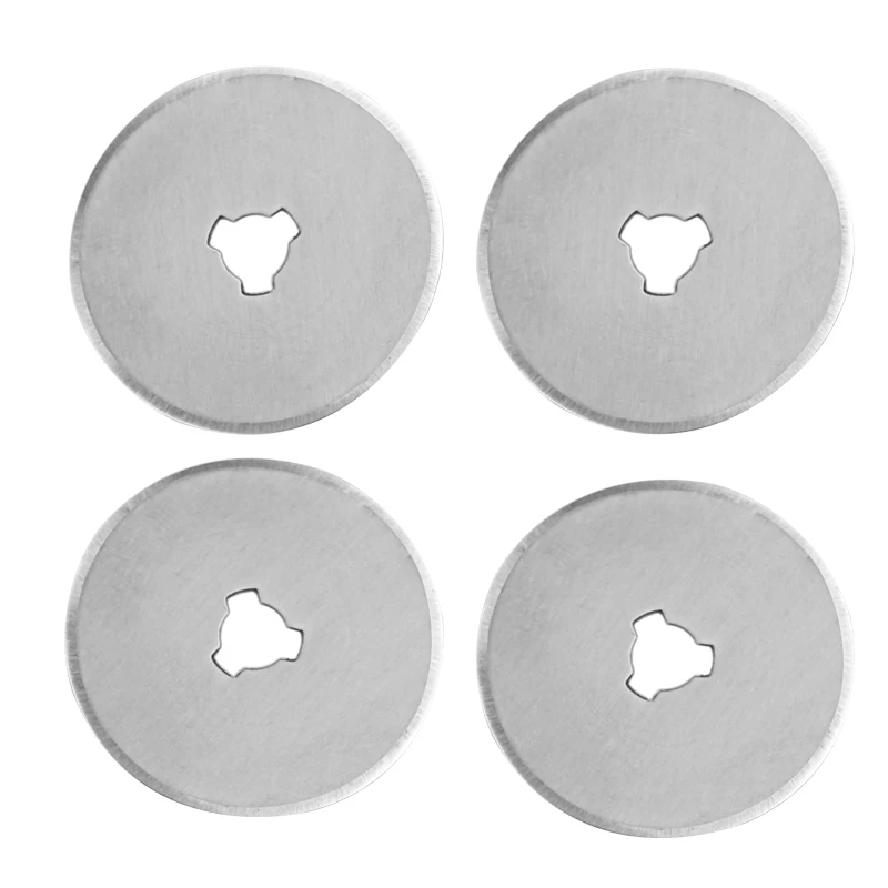 10pcs 28mm Rotary Cutter Blades Refill Replacement Spare Blades Paper Cut Circular Blade Patchwork Fabric Leather Craft Quilting