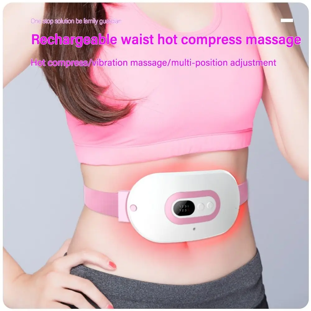 Warm Palace Belt Electric Heating Uterus Acupoints Vibrating Massage Relieve Menstrual Pain Massage the Waist Abdomen