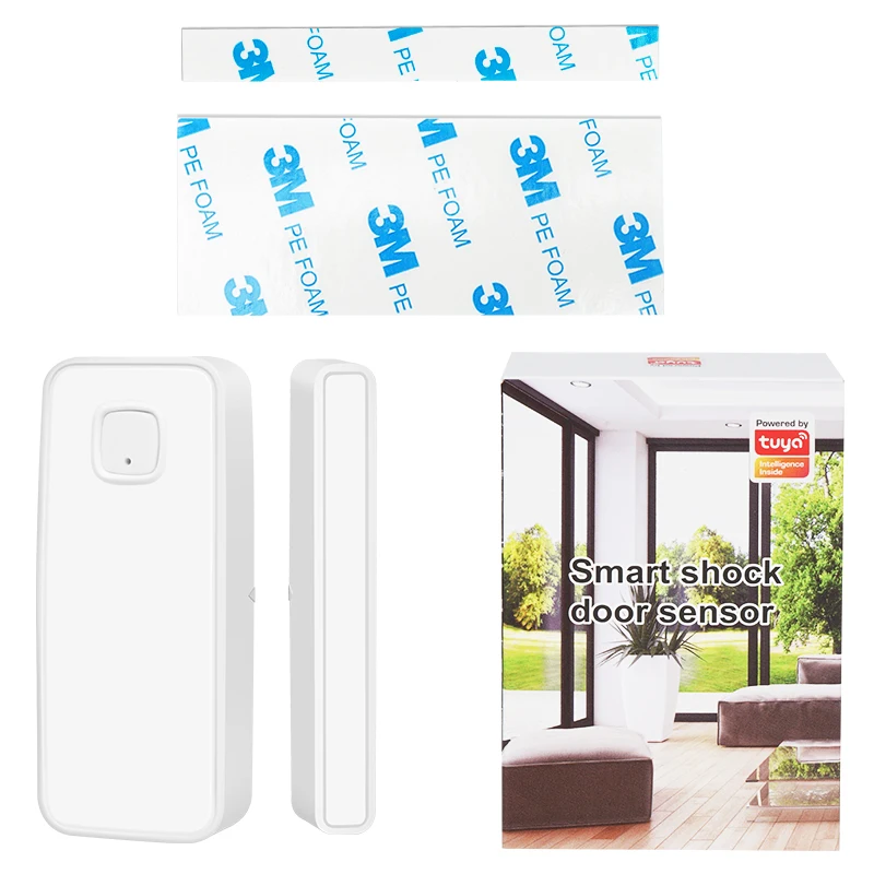 Tuya Zigbee Trillingen Sensor Smart Leven App Shock Alarm Deur Sensor Open/Gesloten Detectoren Met Alexa Google Thuis