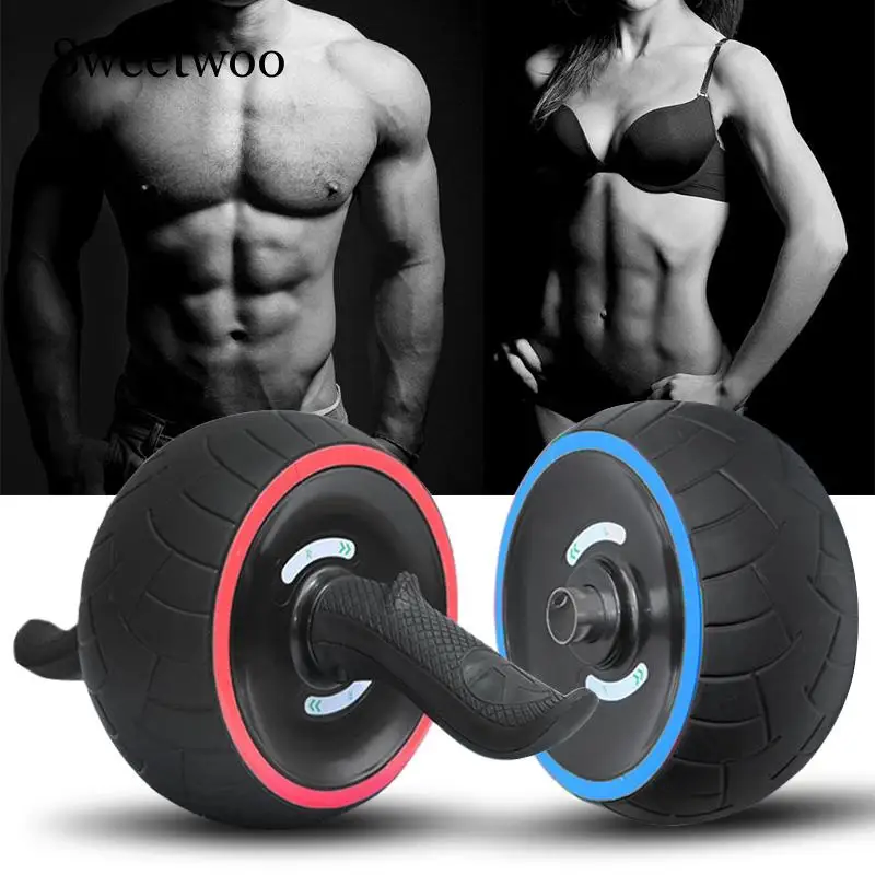 No Noise Fitness Abdominal Wheel Muscle Training Abdominal Wheel AB Roller For Core Coach Exercise Fitness Gym Equipment