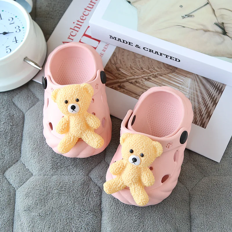 Summer Children\'s Slippers Mules Clogs Kids Summer Garden Shoes Girl Boy Beach Shoes Cute Animal Baby Shoes