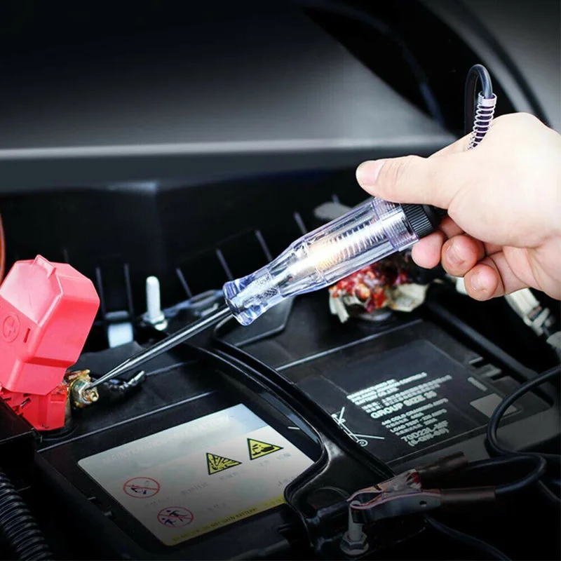 Portable Car Voltage Circuit Tester Quickly for 6V-24V DC System Probe Auto Test Light Durable Tool Universal Car Accessories