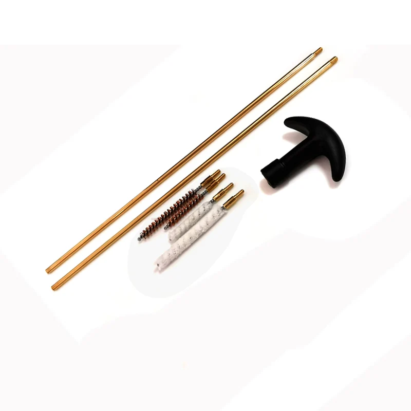 GAMO-Kit de limpieza de Rifle de aire táctico, 4,5mm, 5,5mm, cepillo de alambre de limpieza de barril, fregonas de lana para caza, 177, 22 Rifles y