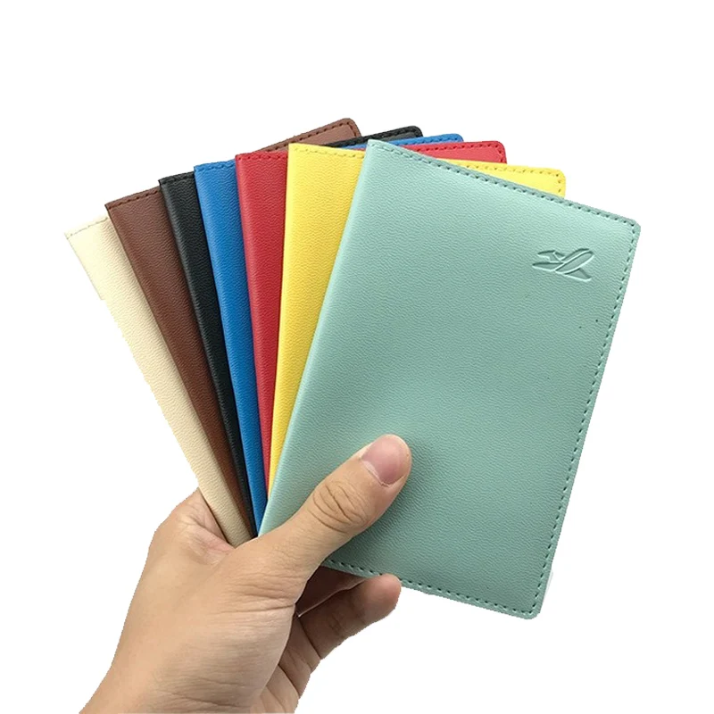 

New Fashion Simple Passport Cover Women ID Card Case Men Travel Credit Card Holder Man's Wallet Female Documents Bag For Russia