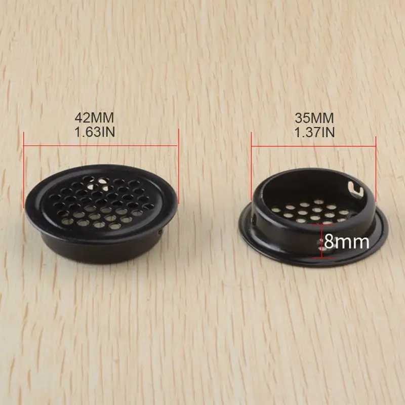 10 pz/set accessori della copertura di ventilazione dello sfiato dell'aria della feritoia dell'acciaio inossidabile del foro della maglia del governo di 19-53mm