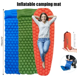 Zomake Inflatable bed mattress ultralight sleeping pad fast filling air mat bed sleeping trekking hiking camping mattress Single