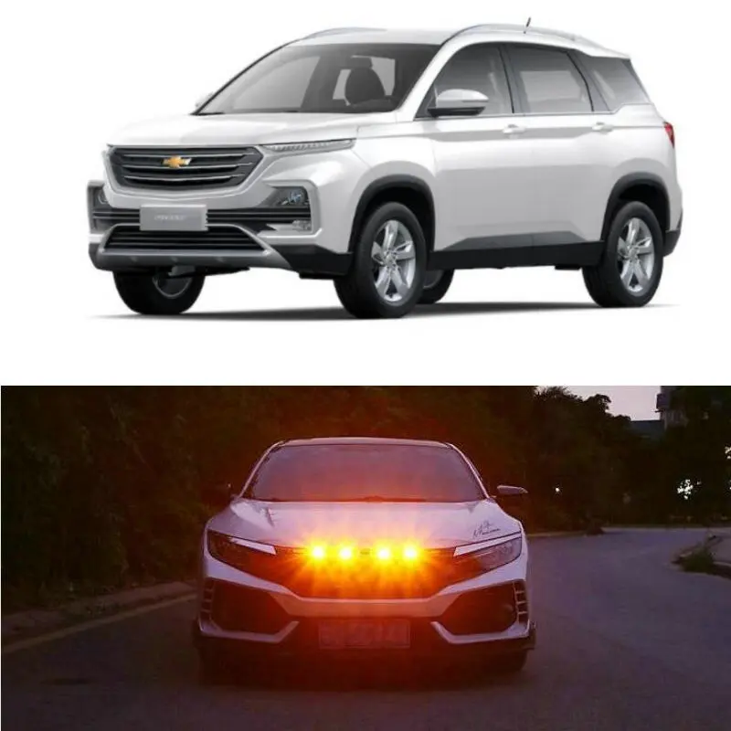 Car Accessories Grille Light Lamp For Chevrolet lacetti aveo captiva IMPALA KALOS MATIZ NIVA NUBIRA ORLANDO SPARK TACUMA EVANDA