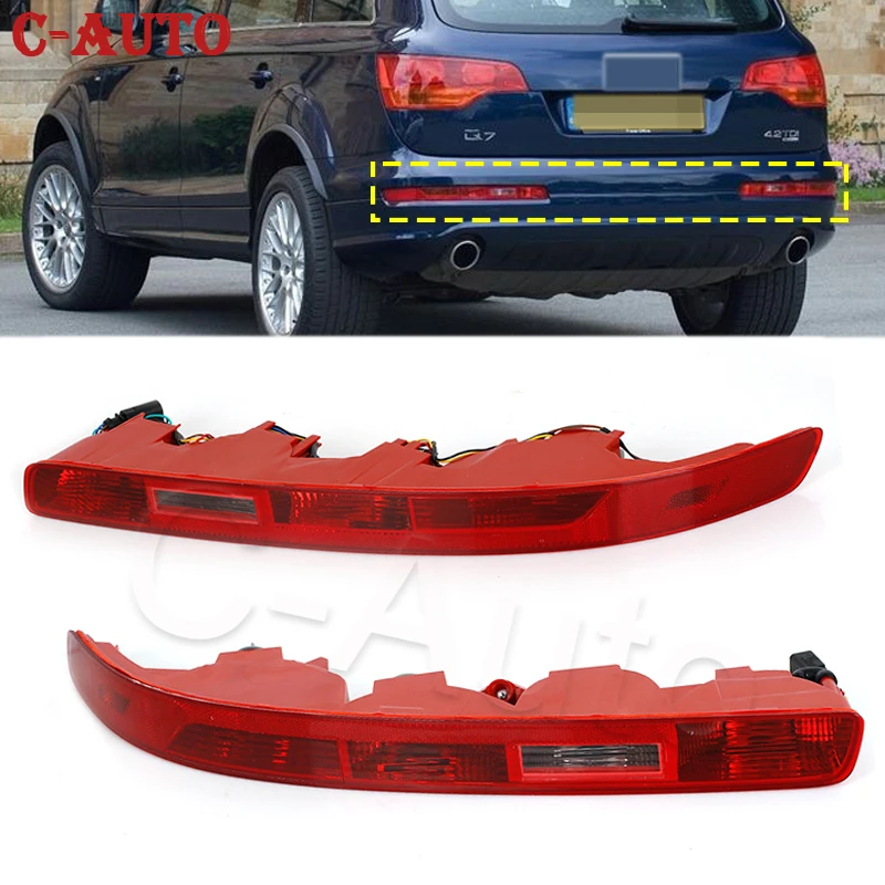 Car Rear Bumper Tail Stop Light Reverse Light Left&Right side Fog Lamp Signal Light For Audi Q7 2006 2007 2008 2009-2015