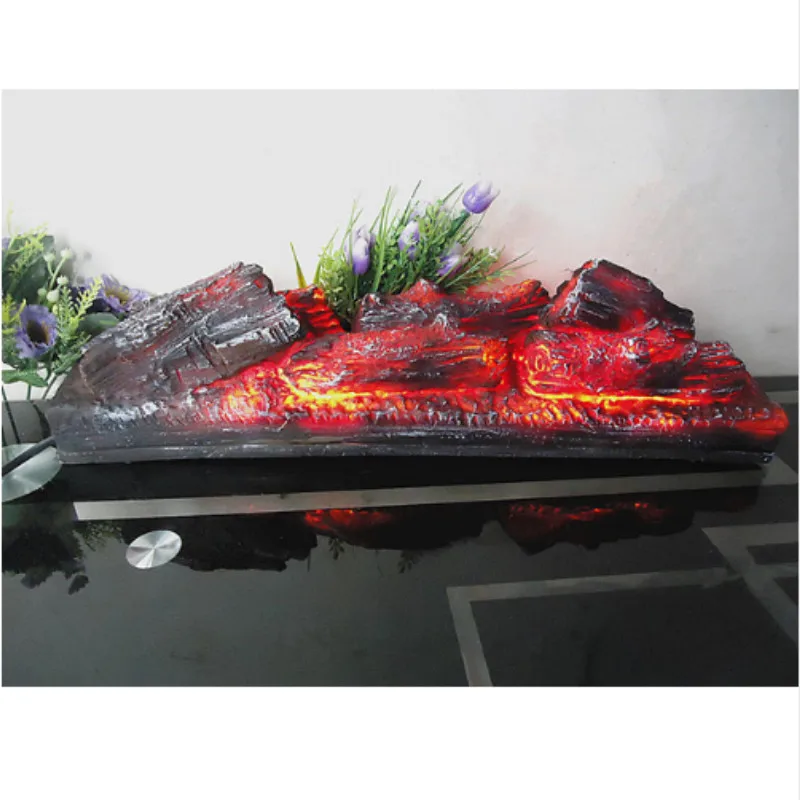 

Electric fireplace simulation charcoal fake firewood decorative charcoal flame lamp museum exhibition hall decorations WF601141