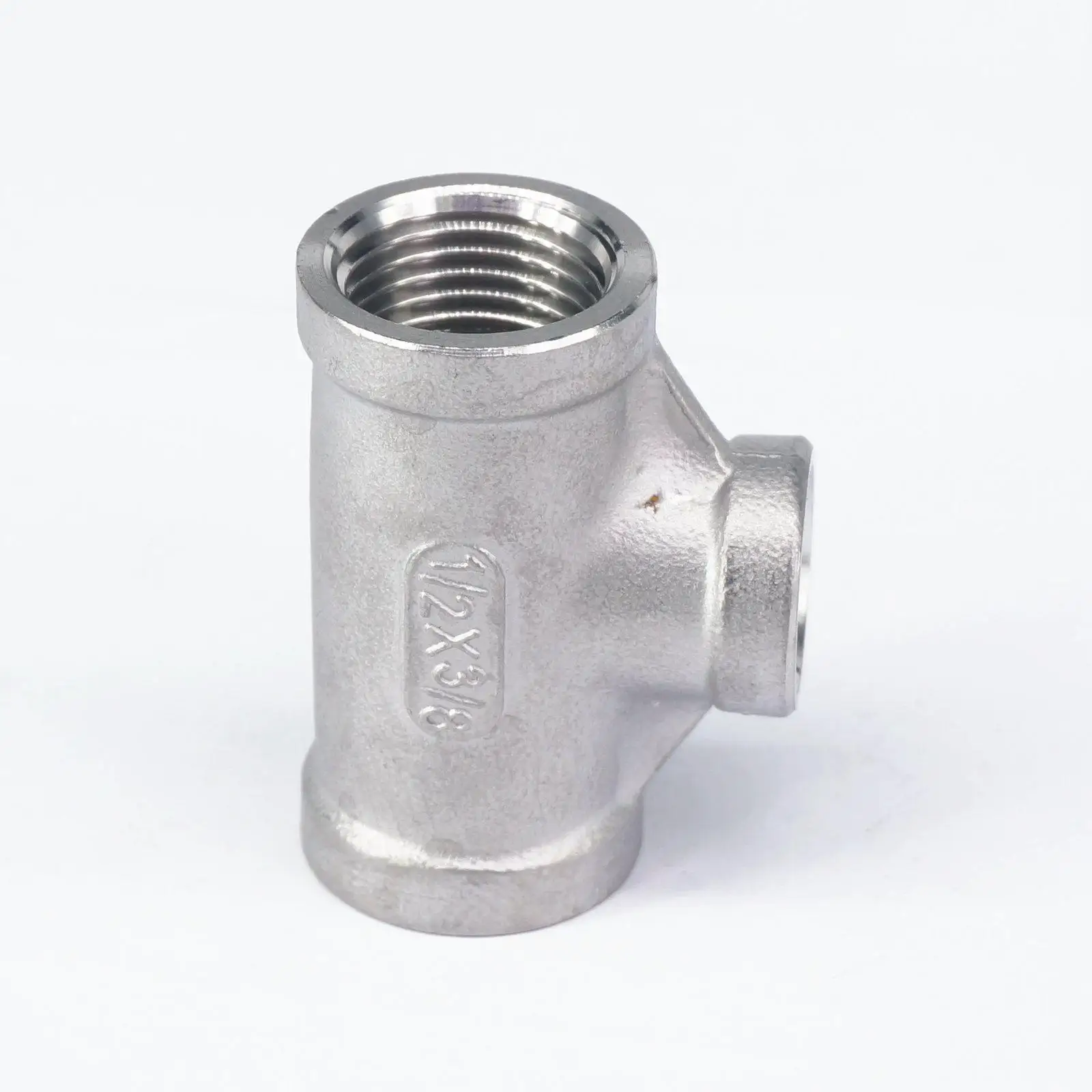 1/2 "BSP Zu 3/8" BSP Innengewinde 304 Edelstahl Reduziert T Typ 3 Weg Rohr Fitting Anschluss für Rohr Verbindung