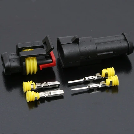 HID Waterproof Connectors 1/2/3/4/5/6 Pin 1 Sets Car Electrical Wire Connector Plug Truck Harness 300V 12A