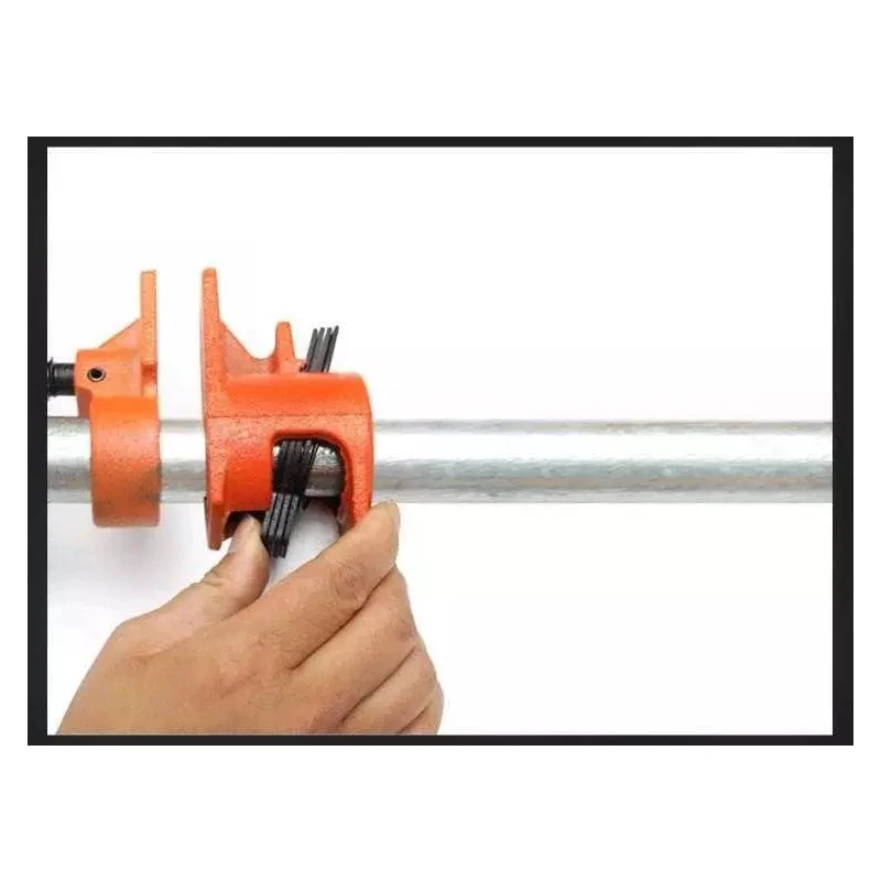 

4 set 3/4 1/2 Inch Woodworking Clamp Quick Release Heavy Duty Wood Metal Pipe Clamps Cast Iron Fixture Carpenter Tools