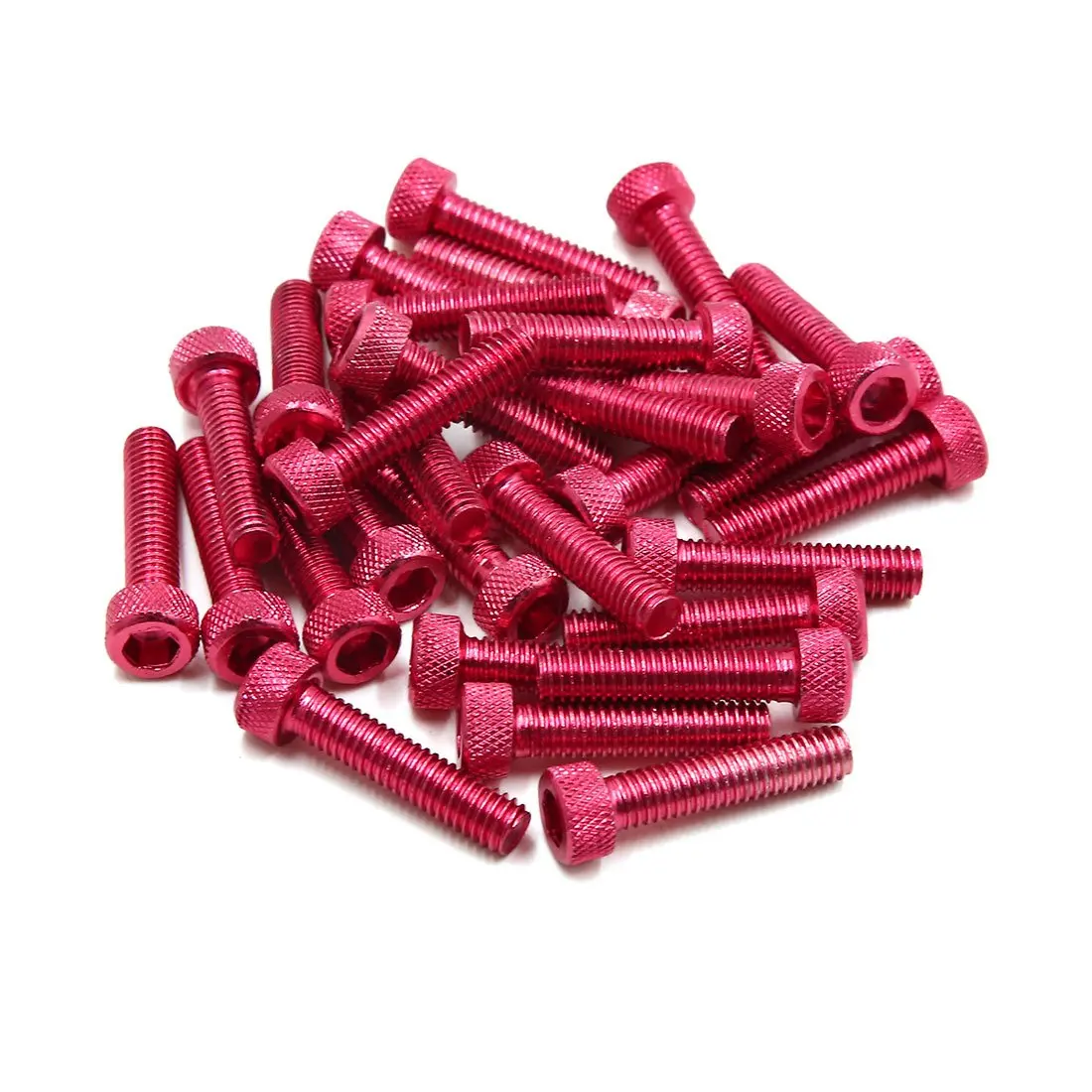 20/30/50pcs M5/M6x30mm Bolts Screws Aluminum Alloy Universal Motorcycle Car Hexagon Socket Fastener Bolts Screws