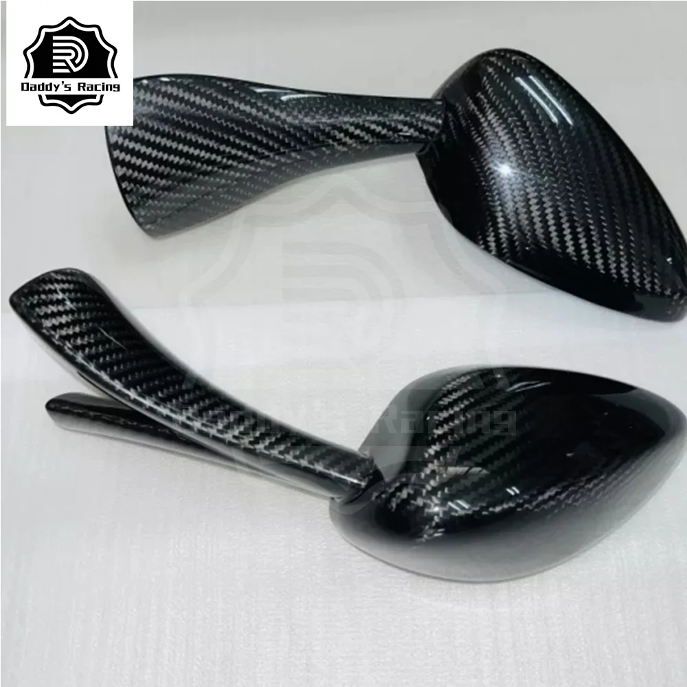 Dry Carbon Fiber Rear Side Mirror View Covers Fit For Exi-ge V6 Eli-es Car Tuning