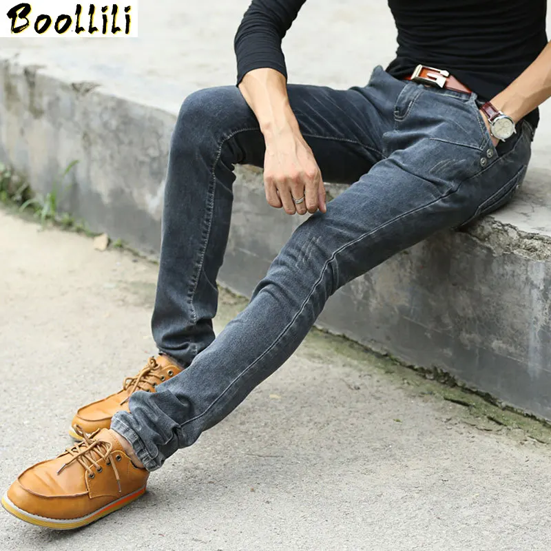 

NEW Vintage 2023 Men Slim Fit Jeans High Quality Trousers Designer Business
