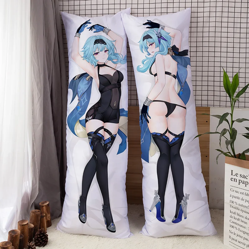 Anime JK Genshin Impact Dakimakura Eula Lawrence Body Pillow Cover Case Multiple Styles Hugging Pillowcase