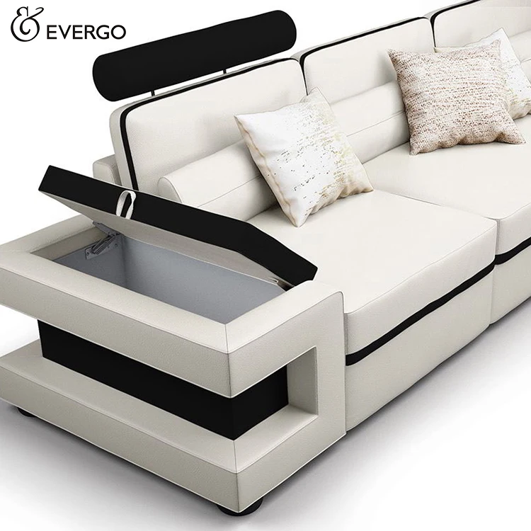 

Italian design modern leather sofa set furniture