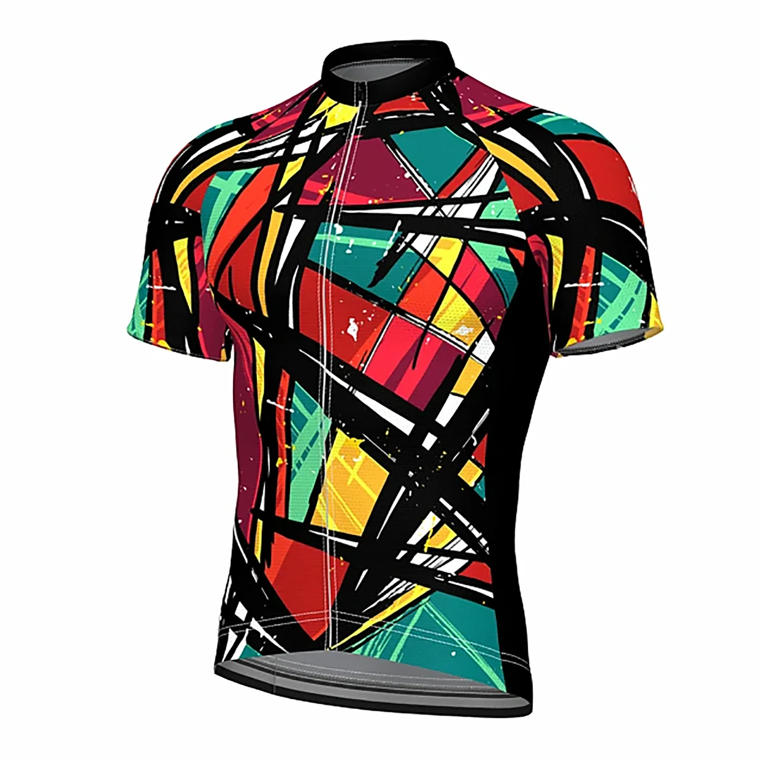 XIMATT New Style Summer Cycling Jersey  Polyester Men\'s Sports Short Sleeve Quick Dry  Anti-UV Bicycle Cothing  Moisture Wicking