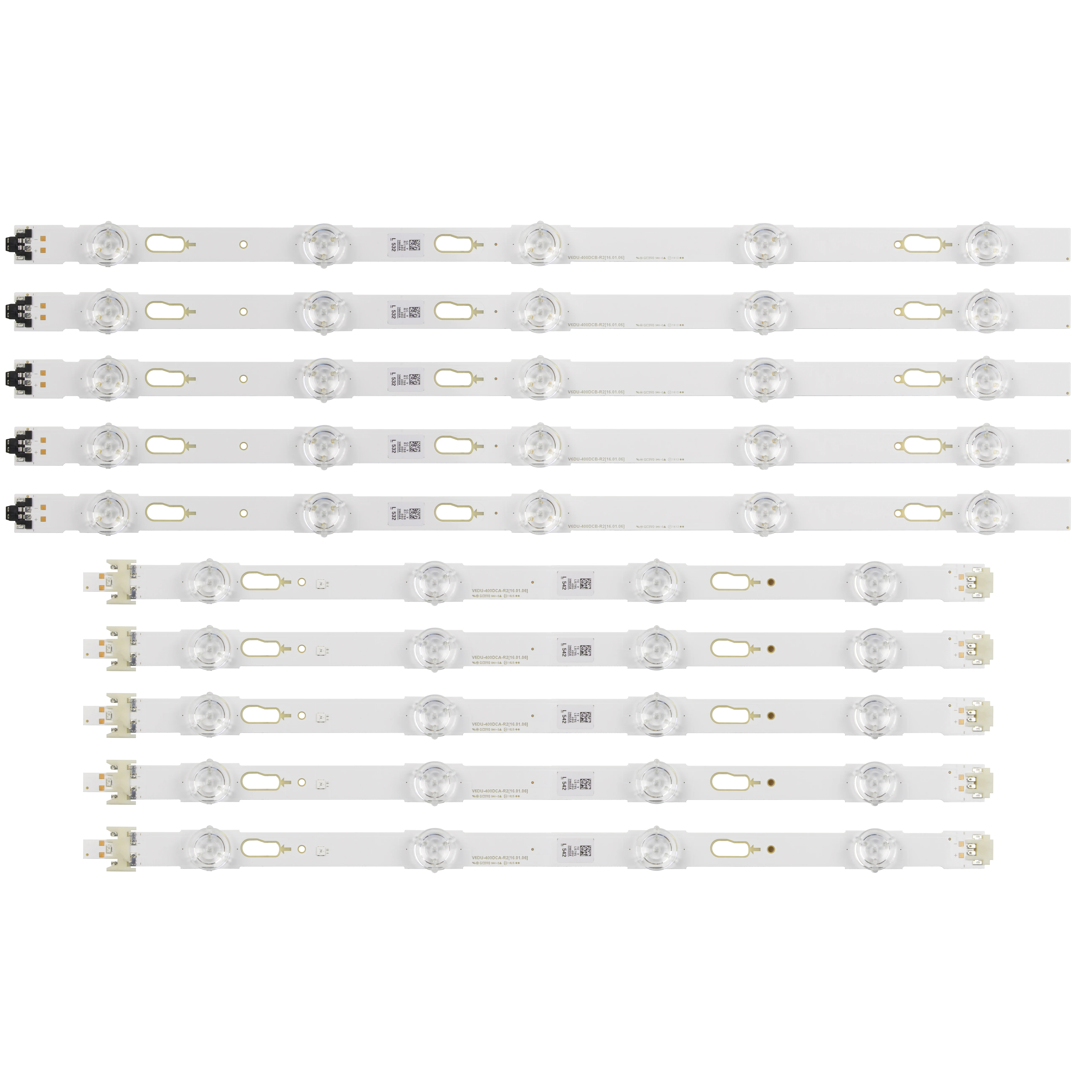 

LED backlight strip for samsung V6DU-400DCA-R2 V6DU-400DCB-R2 BN96-39655A BN96-39656A S_KU6K_40_FL30_L4_REV1.0_160105_LM41-0023